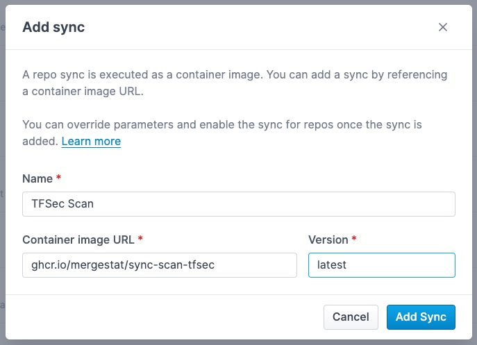 Add sync screenshort