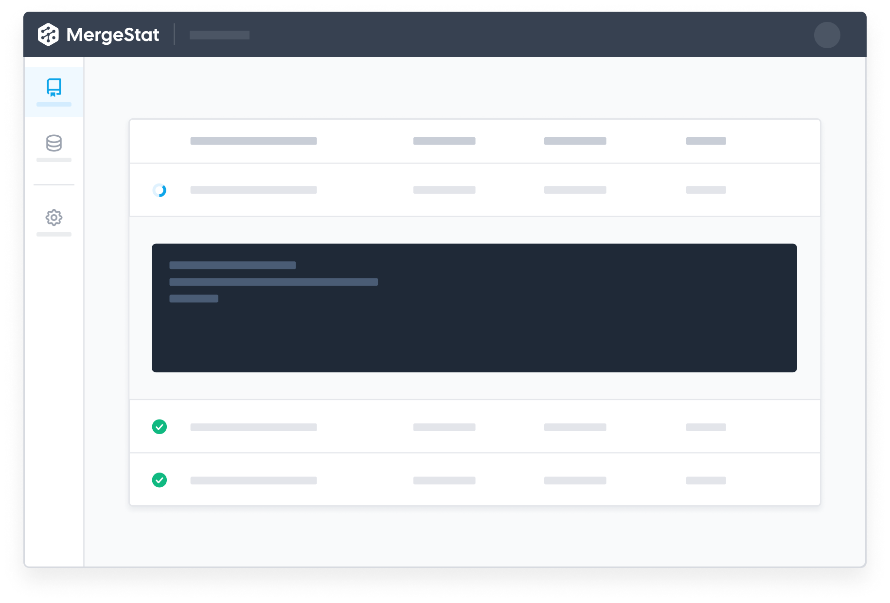 MergeStat Management Console Illustration